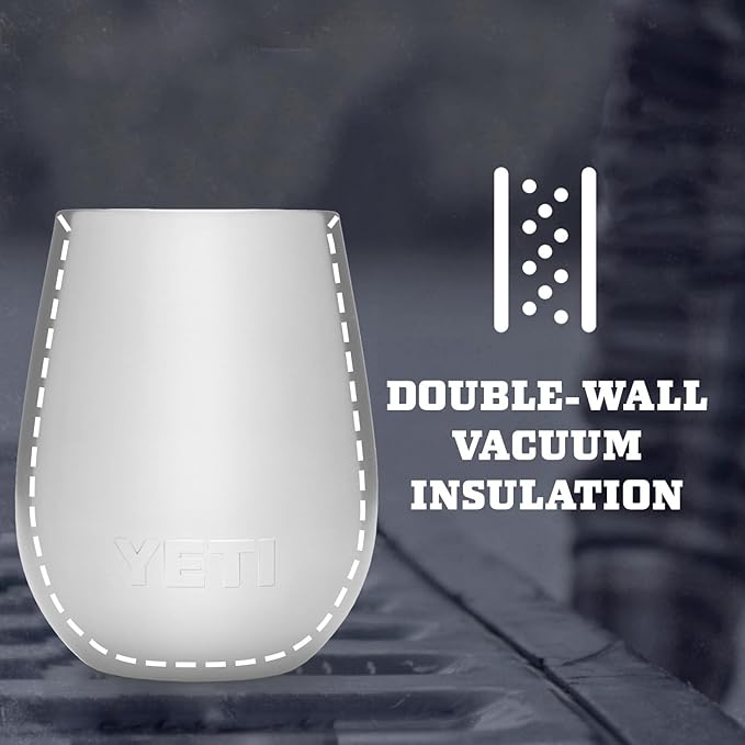 YETI Rambler 10 oz Wine Tumbler, Vacuum Insulated, Stainless Steel with MagSlider Lid, Tropical Pink