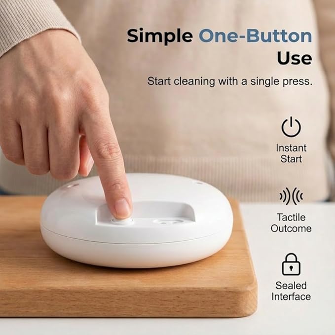 Fruit and Vegetable Washing Machine, Wireless Portable Food Cleaning Machine, Titanium Electrolysis Automatic Vegetable Cleaner for Home Kitchen (WHITE*2)