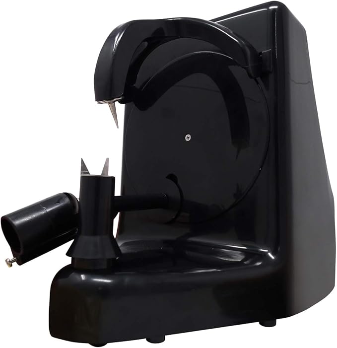 Pelamatic - Automatic Fruit & Vegetable Peeler | Electric Apple Peeler | Fast & Efficient | Rust-Resistant Stainless Steel | Easy Cleanup, Black, One Size, Plastic