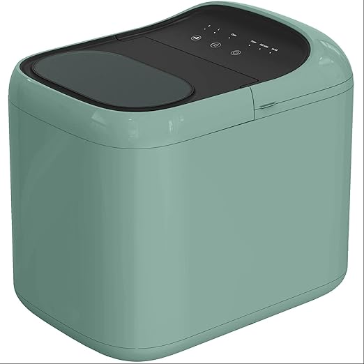 Ice Maker Countertop, 9 Cubes in 6 Mins, 33 lbs per Day, Portable Bullet Ice Machine, Self-Cleaning Ice Makers with Basket and Scoop, Ideal for Home, Kitchen, Camping, RV (Green)