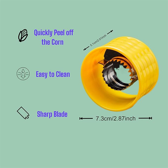 Corn Stripper, Durable Corn Peeler, Easy-Grip Handle for Effortless Use, Easy Cleaning, Versatile Corn Plane for Fresh/Sweet Corn for Kitchen,Outdoor,BBQ,Suitable for Making Corn Juice