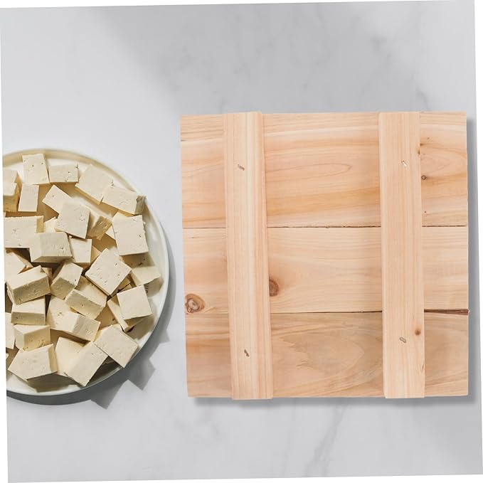 COLLBATH Tofu Press Wooden Board for Homemade Tofu Making Pressing Tool Easy to Clean for Kitchen Use