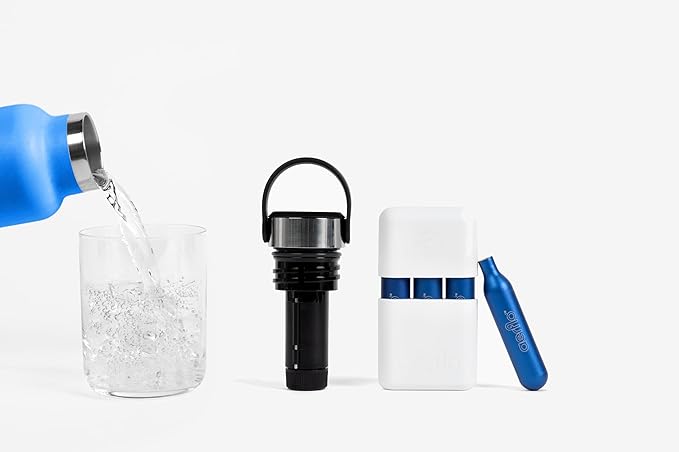 Portable Soda Maker for Hydro Flask Standard Mouth - Sparkling Water Maker | On-Bottle Carbonator | Refillable CO2 Capsules
