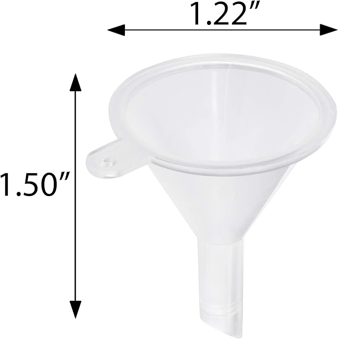 JUVITUS 2 oz Frosted Clear Glass Boston Round White Treatment Pump Bottle + Funnel (24 pack)