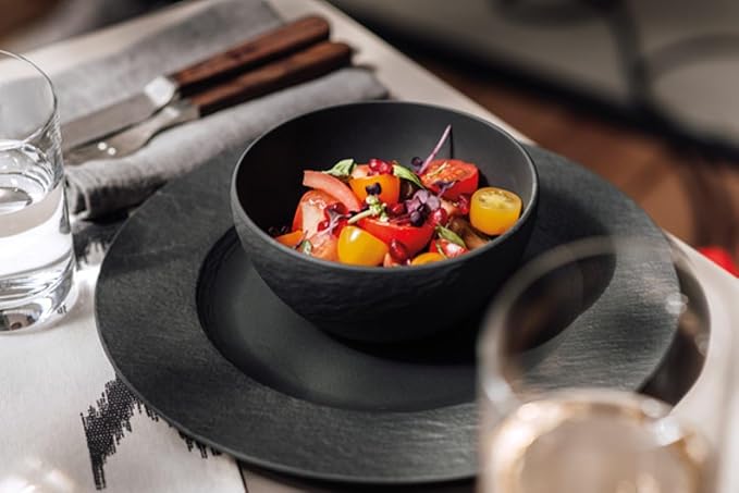 Villeroy & Boch Manufacture Rock Dinner Plate Set of 4 27x27x2cm
