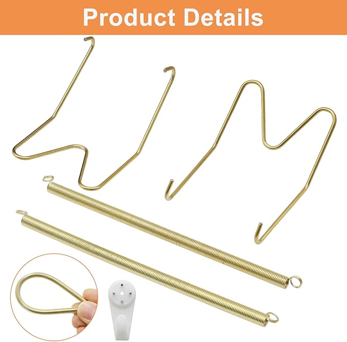 Plate Hangers for The Wall - Stainless Steel Invisible Heavy Duty Wire Plate Holder for 13-14 Inch Decorative Plates, Art Plates & Ceramic Plates with Wall Hooks