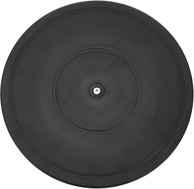 uxcell 12 Inch Rotating Swivel Stand with Steel Ball Bearings, 360 Degree Rotating Lazy Susan Turntable Organizer Round Rotating Plate for TV Sculpture Computers Monitor, Black