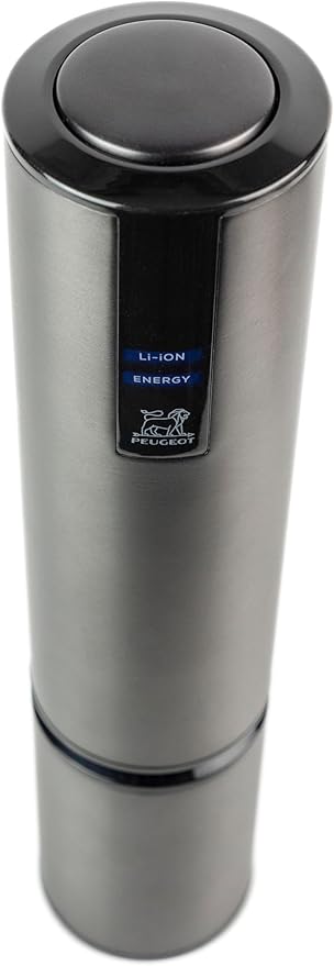 Peugeot Elis Touch Rechargeable Electric Corkscrew With Foil Cutter, Carbone