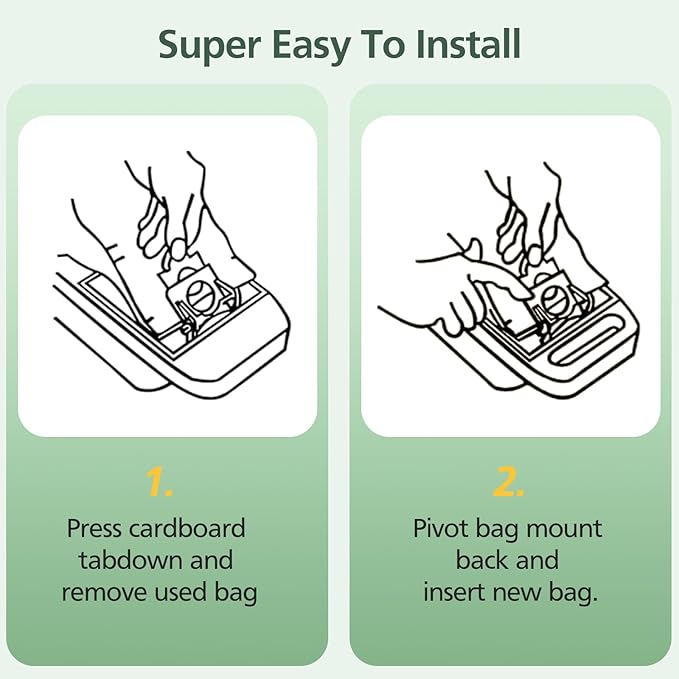 10 Pack Kenmore Canister Vacuum Cleaner Bags Compatible With Type C/Q 5055, 50555, 50557, 50558 and Type C-5, C-18, 53292, 200, 400, 600, 700, 800 Series