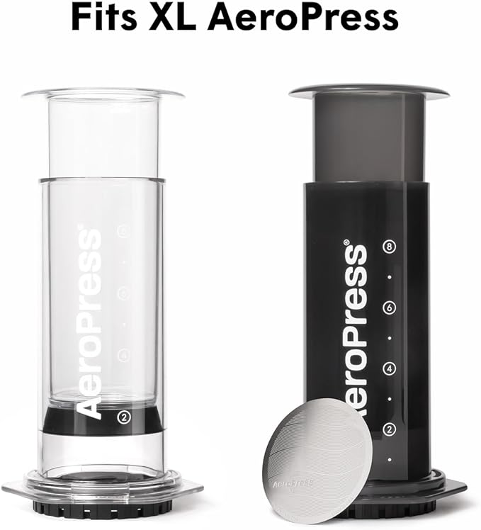 AeroPress XL 316 Stainless Steel Reusable Filter, Durable Metal Coffee Filter, Sustainable, Eco-Friendly, Travel-Friendly, Fits XL Size AeroPress Manual Coffee Makers