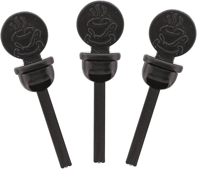 StixToGo Black Circle Beverage Plug for Disposable Lids, Package of 400