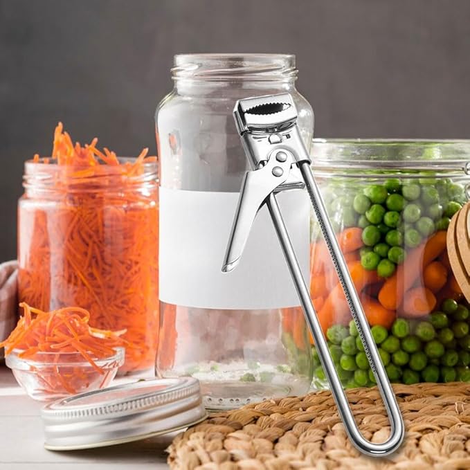 Adjustable Stainless Steel Jar Opener, 2026 New Multifunctional Stainless Steel Can Opener, Jar Lid Opener for Weak Hands, Jar Lid Gripper Bottle Opener Kitchen Accessories (3)