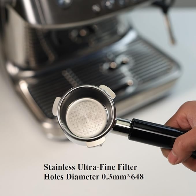 54mm Portafilter Double Spout Compatible with Breville Bambino Plus (BES500)/ Infuser (BES840XL) 54mm Breville Barista Series-ABS Handle