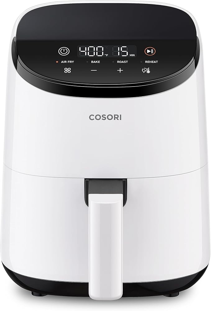COSORI Small Air Fryer Oven 2.1 Qt, 4-in-1 Mini Airfryer, Bake, Roast, Reheat, Space-saving & Low-noise & Air Fryer Liners, 100 PCS Square Disposable Paper Liners, Non-Stick