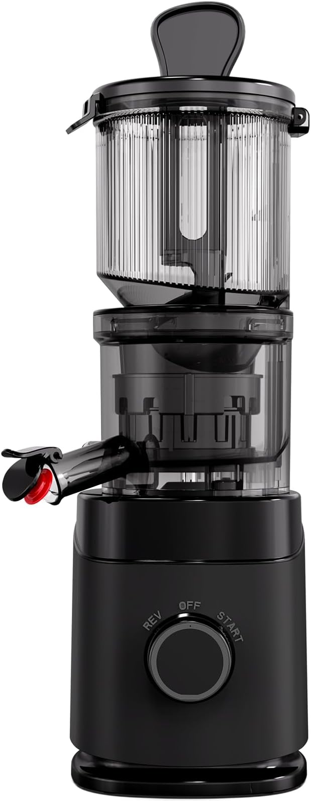 Juicer Machines, Cold Press Juicer with Wide Chute, 150 Watts Slow Masticating Juicers, High Juice Yield for Leafy Greens, Fruits & Vegetables, Easy to Clean