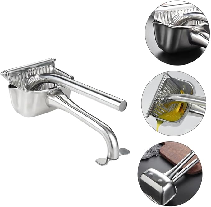 Stainless Steel Manual Fruit Juicer Fruit Crusher Juice Squeezer Portable Orange Juice Squeezer