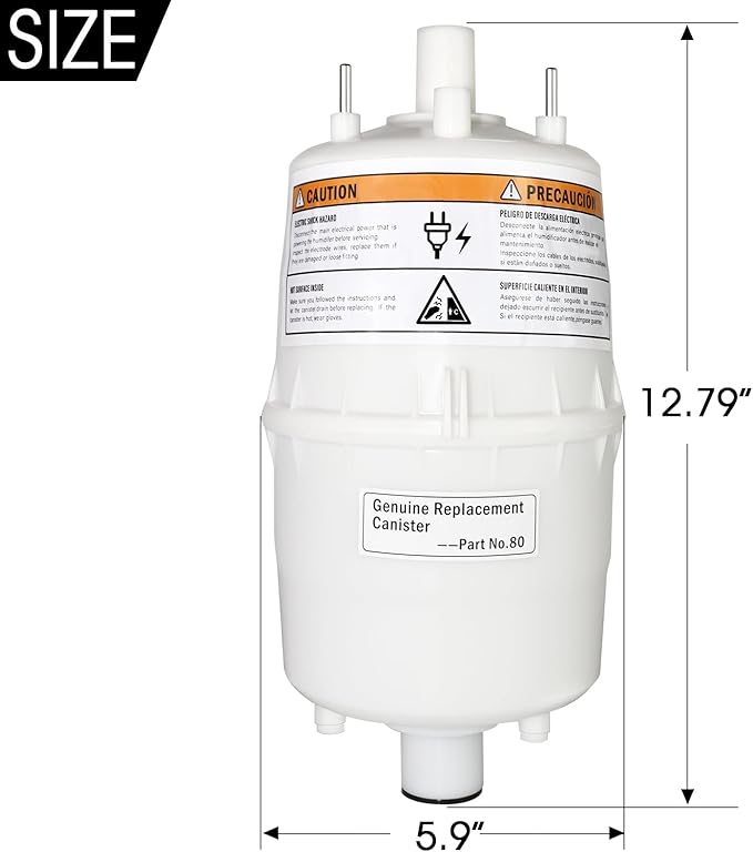 80 Replacement Canister for AprilAire 800 Steam Humidifier Model 865,800 Replacement Canister for AprilAire 80 Whole House Steam Humidifier