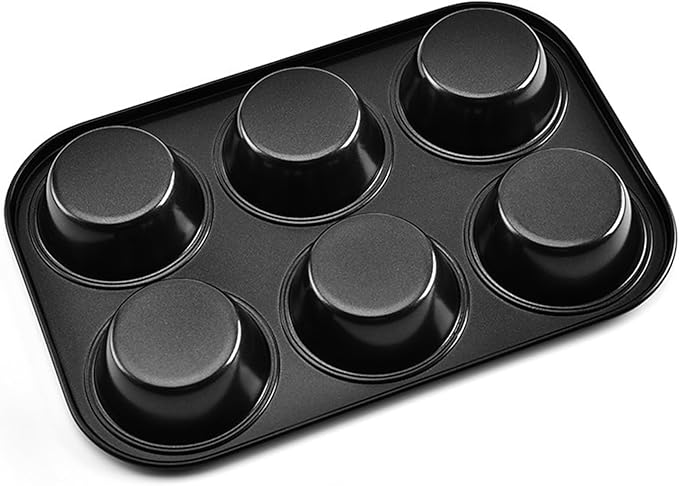 Cast Iron Popover Pan Mini Popover Pan Yorkshire Pudding Tin for Oven Baking, Frittatas, Muffins, Quiches, Pudding Cakes