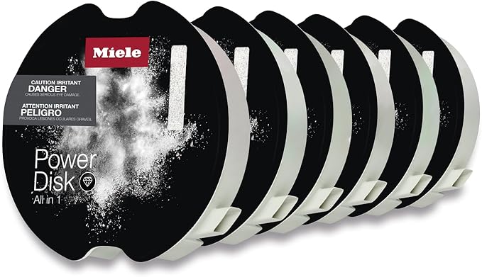 Miele Miele PowerDisk All in 1 Dishwasher Detergent for Dishwashers with AutoDos, 6-Pack