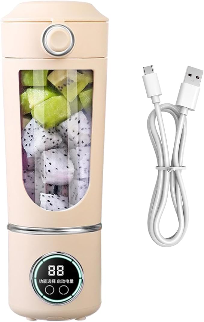 Electric Blender Cup,700ml Mini Kitchen Fruit Blender | Electric Vegetable Juicer,for Women Men Teens Adults Kitchen Gym Travel Dormitory Apartment Hotel School