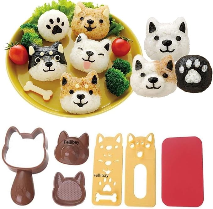 Sushi Making Kit Rice Ball Molds Bento Accessories Sandwich Cutters for Kids Kitchen Tools for Baby Kids Meal