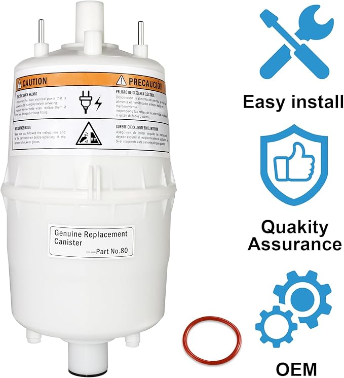 800 Replacement Canister for AprilAire Steam Humidifier Model 800 865,80 Canister Replacement for AprilAire 800 Steam Humidifier Whole House