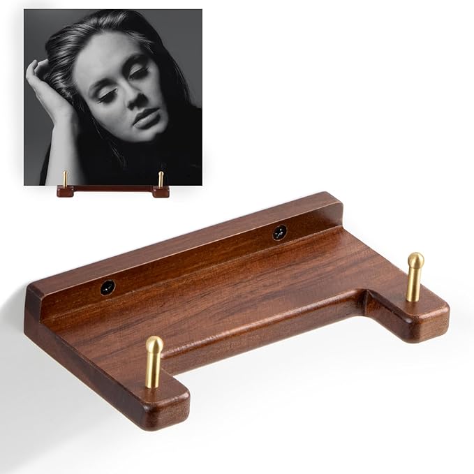Plate Hangers for The Wall for 6-16 Inch Plates, Wooden Decorative Plate Holder for Displaying, Vinyl Record Holder Wall Mount Display, Also Ideal for Displaying Picture Frames, Bowl, Artwork