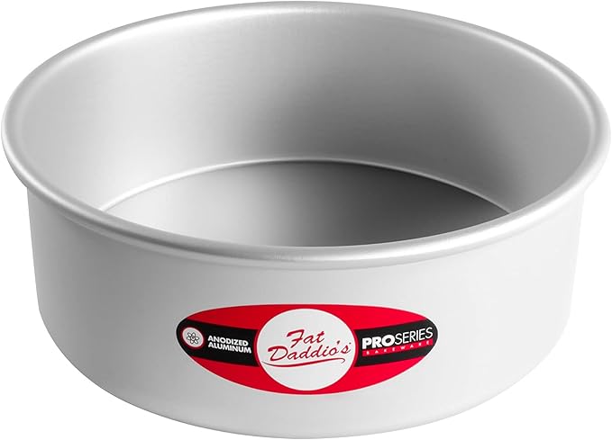 Fat Daddio's PCC-83 Anodized Aluminum Round Cheesecake Pan, 8 x 3 Inch