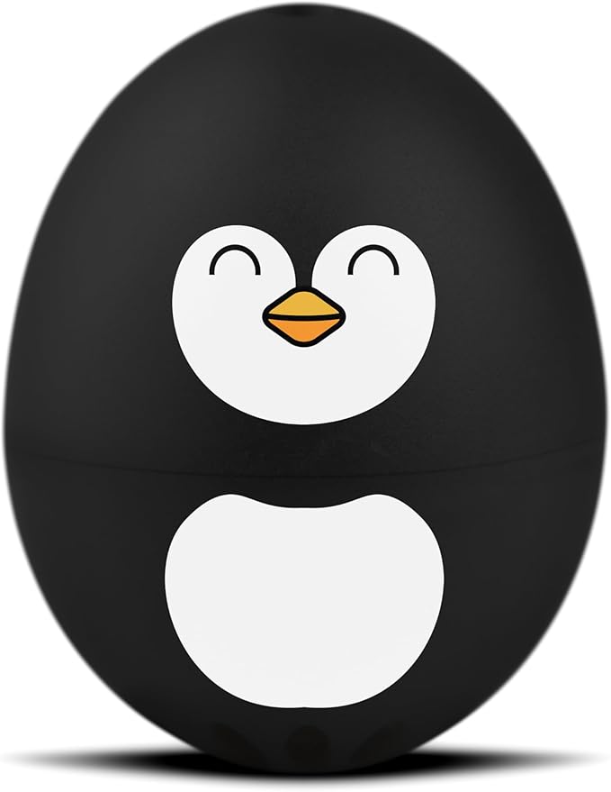 Penguin Beepegg – Egg Timer for Boiling Eggs – Musical Egg Cooker for Soft, Medium, Hard Boiled Eggs – Food Safe – Singing Floating Egg Timer – Egg Cooker for 3 Levels of Doneness - Brainstream