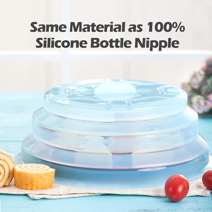 Microwave Cover For Food Silicone Microwave Splatter Cover Dishwasher Safe Dish Covers for Microwave Microwave Food Covers Splatter Guard