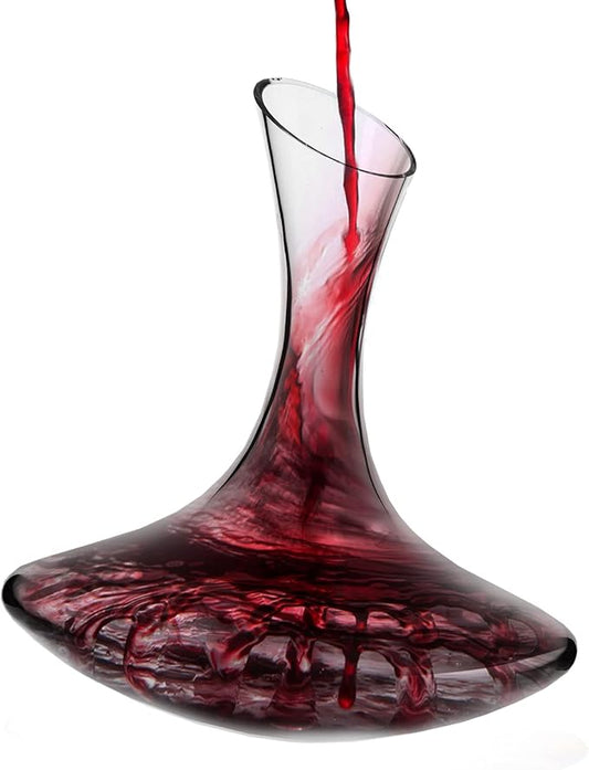 KROSNO Red Wine Decanter Carafe Glass | 60.9 OZ | Avant-Garde Collection | Perfect for Home, Restaurants and Kitchen Unit | Glass Water Jug, Large Wine Decanters and Carafes