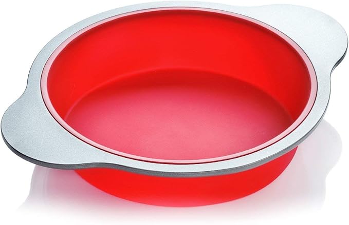 Boxiki Kitchen 13-Piece Non-Stick Silicone Bakeware Set with Cake Pan, Brownie Pan, Loaf Pan, Muffin Mold, Spatulas, Brush, and Measuring Spoons - Oven, Freezer and Dishwasher Safe
