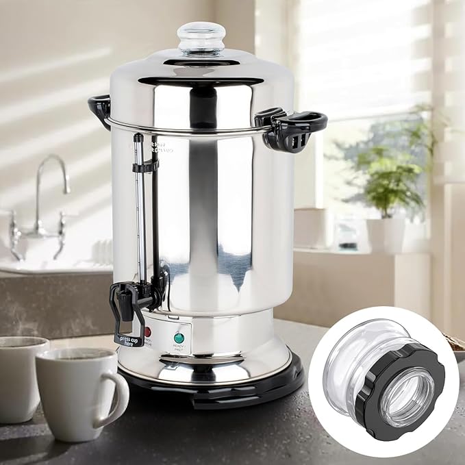 990044000 Top Filler Cap Replaces for Hamilton Beach Commercial Coffeemaker Urn Glass Cap, Coffeemaker Commercial Fill Cap for 60 cup Coffeemaker Model D50065, D50065A, D50065B, D50065C