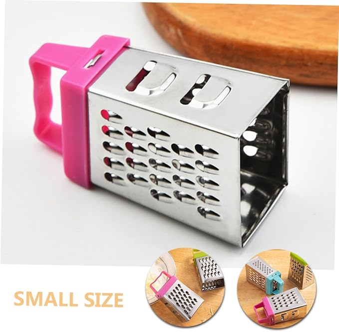 PRETYZOOM 24pcs Mini Cheese Grater Stainless Steel Grater Garlic Slicer Handheld Fruit Vegetable Cutter Easy Clean