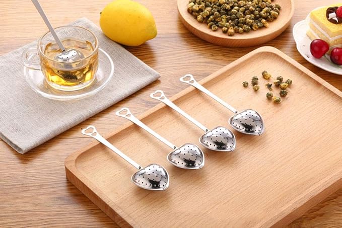 20PCS Tea Infuser, Tea Strainer with Handle, Premium Tea Infusers for Loose Tea, Tea Steeper for Tea Flavoring Herbal Spices Seasonings