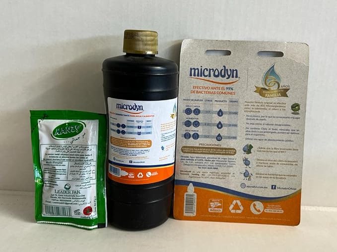 Pack Microdyn Fruit and Vegetable Wash 500ml+17ml with moroccan soap