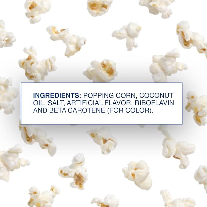 Vogel All-in-one Coconut Oil Buttery Flavored Popcorn, for 6oz. Popcorn Machine, 8oz. (Pack of 36)
