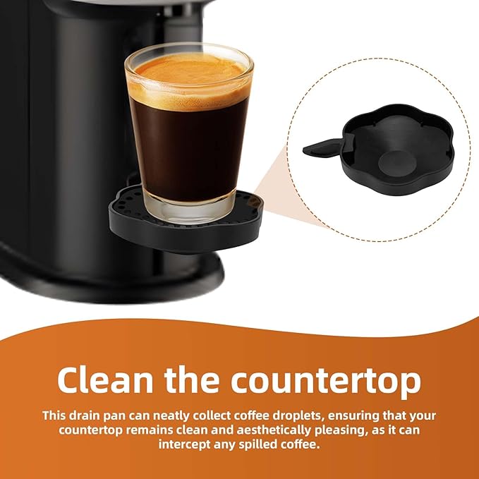 MS-624960 Drip Tray Replacement for Krups Nespresso Vertuo Next Coffee Machine & Grinder, Espresso Coffee Maker Drip Tray Replacement Parts and Accessories
