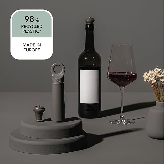 Vacu Vin Wine Saver Bundle – 11 Stoppers & Vacuum Pump for Fresh Wine