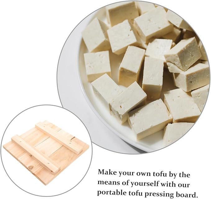 Wooden Tofu Press Board Mold Tofu Maker Cheese Press Mold Handmade Squeezer