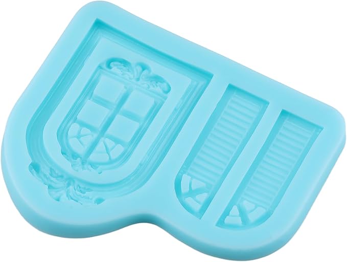 Window Fondant Molds Window Silicone Chocolate Mold for Cake Decorating Cupcake Topper Candy Gum Paste Polymer Clay