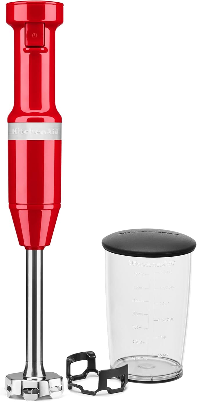 KitchenAid Variable Speed Corded Hand Blender KHBV53, Passion Red