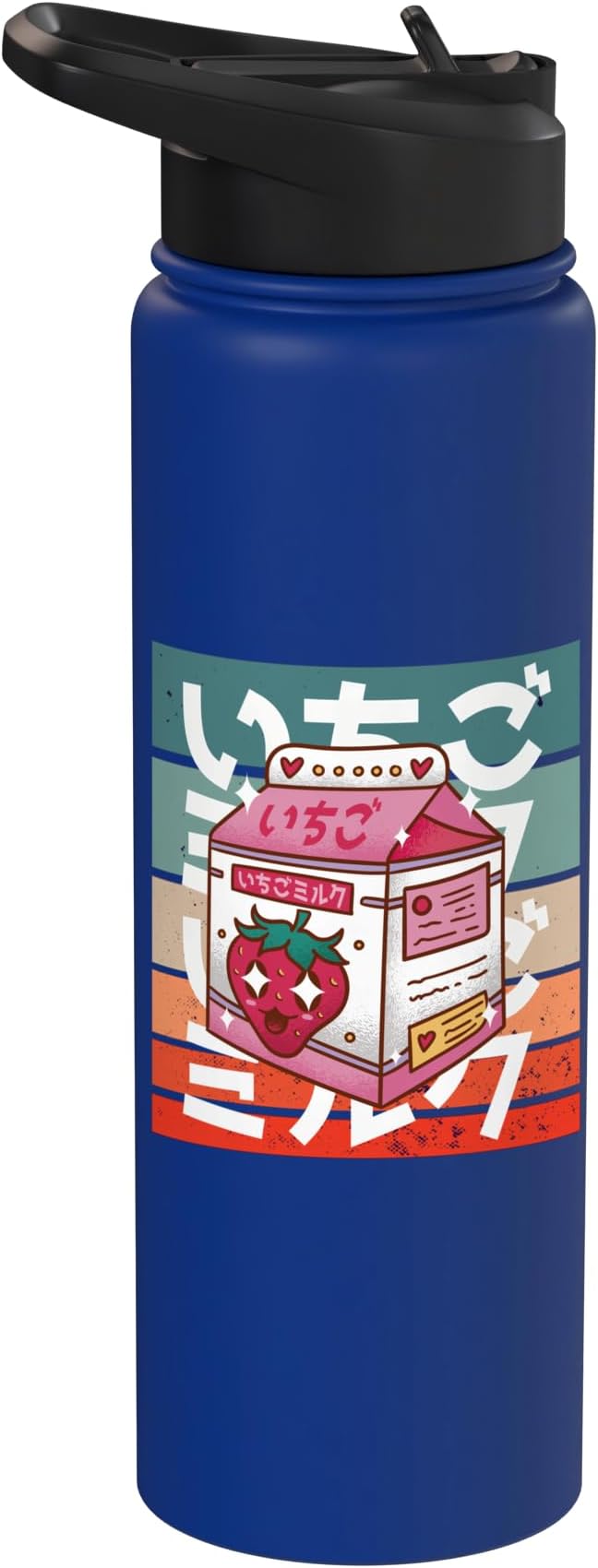 Kawaii Milk Carton Japanese Culture Adorable Strawberry Cute Stainless Steel Insulated Water Bottle