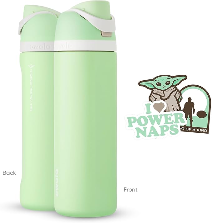 Owala Star Wars FreeSip Insulated Stainless Steel Water Bottle with Straw for Sports and Travel, BPA-Free, 24-Ounce, Stronger Than You Think