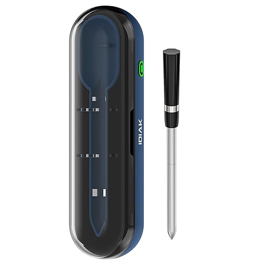 Wireless Meat Thermometer for Grilling and Smoking, CP10 New Gen 500FT Meat Probe Thermometers, Dual Sensor, Dual Alarm, Smart Food Thermometer Probe for BBQ, Oven, Grill, Smoker, Sous Vide