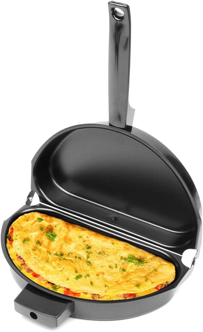 Fox Run Egg Pan, Non-Stick Folding Omelette Pan, 8.75"