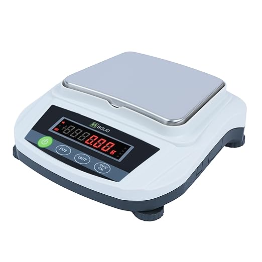 U.S. Solid Digital Lab Scale 3000g x 0.01g Precision Analytical Balance Kitchen Jewelry Scientific Weighing - AC/DC Power