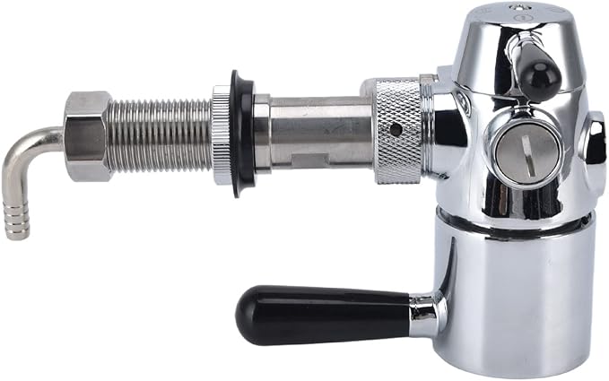 Beer Bottle Filler, No Foam Counter Pressure Bottle Filler with Removable Clip Lock 304 Stainless Steel Fast Filling Glass Bottle Filling Tool for Beer & Wine