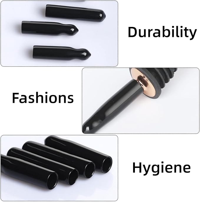 New Designed Liquor Pour Spouts Covers- 10 Pcs Plastic Bottle Pourer Cover Dust Caps (Not Include Pour Spout)