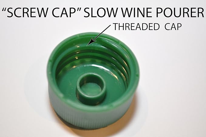 Diversified Screw Cap Slow Wine Pourer, Pack of 100